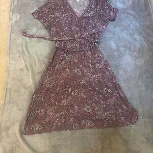 Knox Rose Purple Floral Wrap Dress